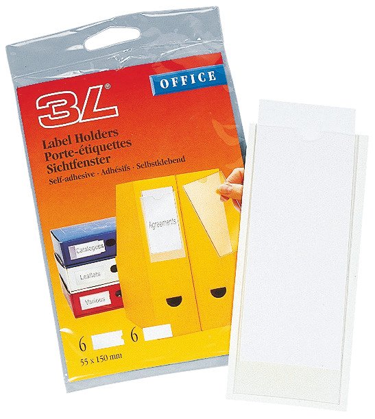 3L Label Holders 55 x 102mm à 6 Pic1