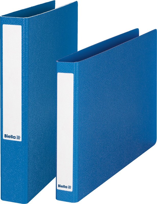 Biella Ringhefter Viria A5 quer Spezialpappe Ø 25mm blau Pic2