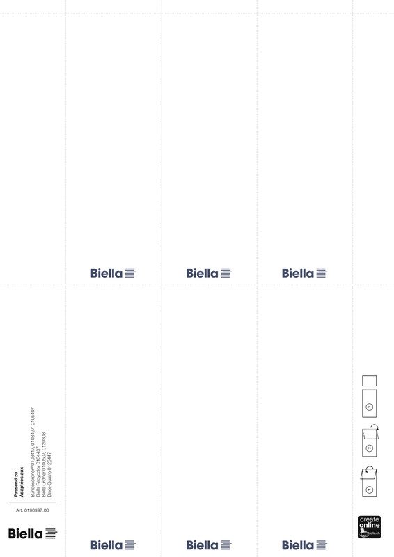 Biella Etiquettes dorsales pour imprimantes PC 51 x 145mm Pic1