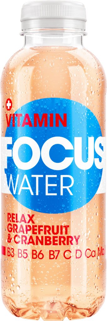 Focuswater Rot Relax Grapefruit & Cranberry Pic1