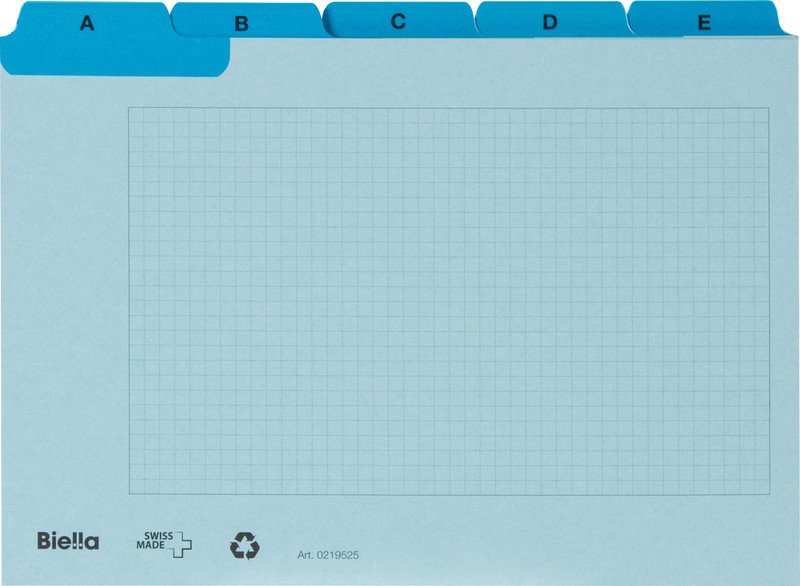 Biella Kartei-Leitkarten A5 quer A-Z à 25 Pic1