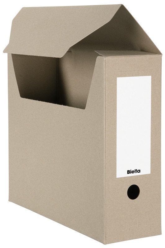 Biella Boîte archive A4 carton recyclée livrée à plat à 10 Pic1