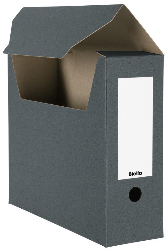 Biella Boîte archive A4 carton recyclée livrée à plat à 10 Pic1