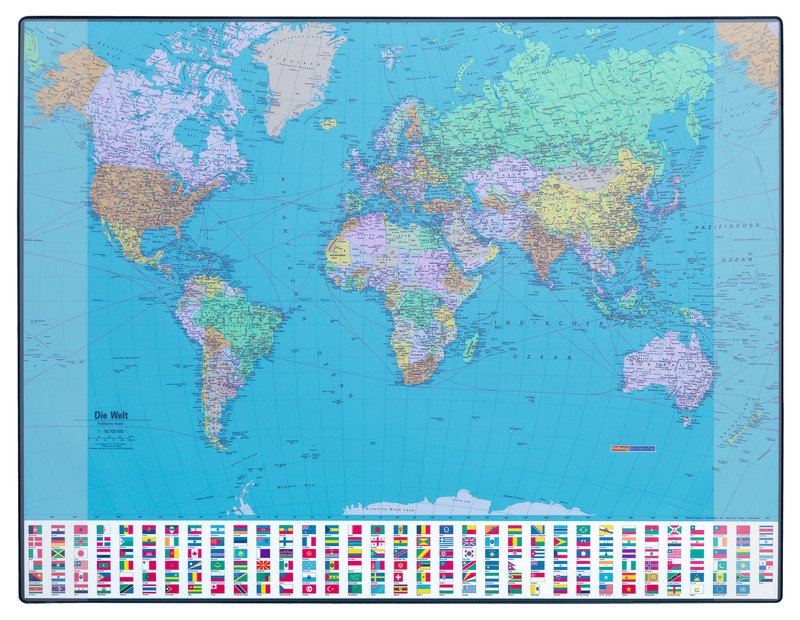 Hansa Schreibunterlage GeoPad Welt E 65x50cm Pic2
