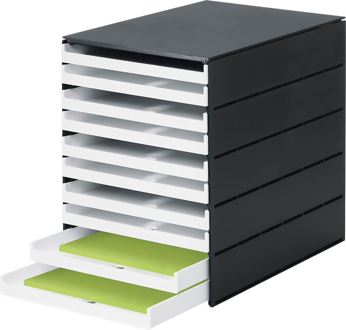 Styroval Pro Xtra-slim Module avec 10 tiroirs ouverts Pic1