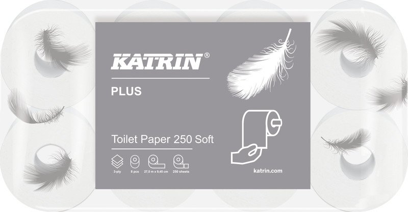 Katrin Papier hygiénique Plus Soft emballage de 8 rouleaux Pic1