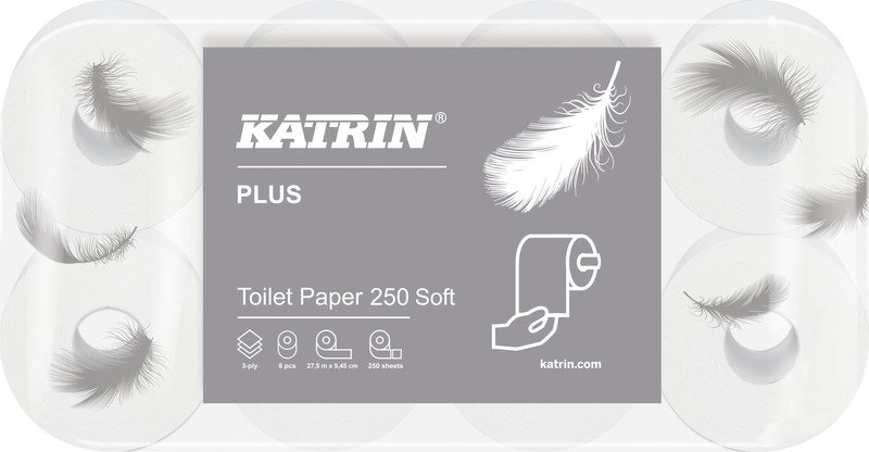 Katrin Toilettenpapier Plus Soft 3-lagig Pack à 8 Rollen Pic1