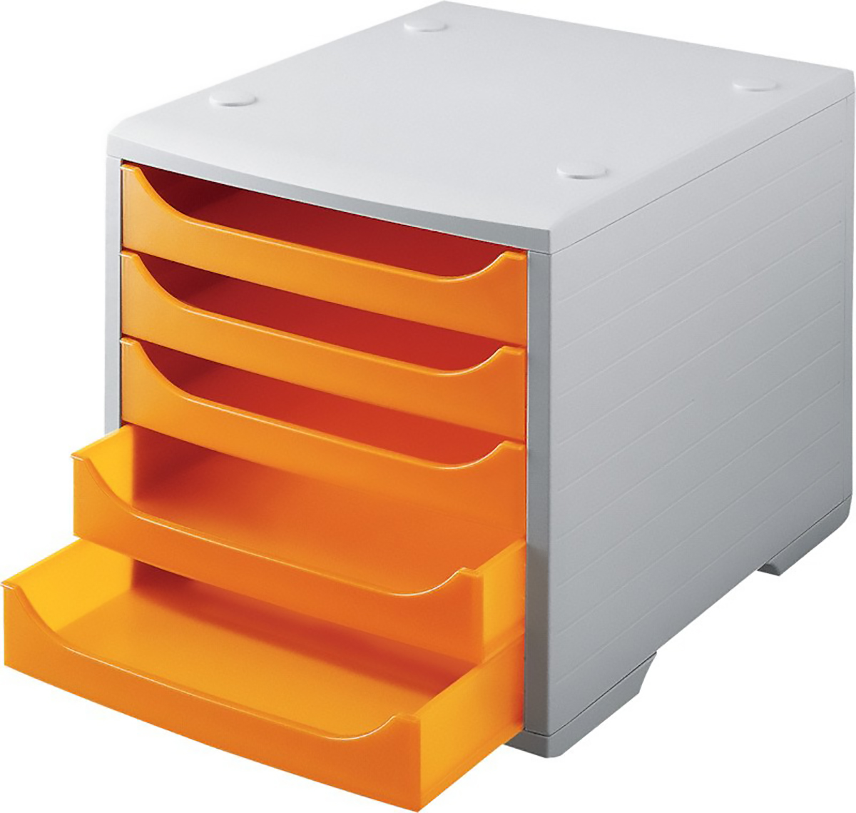 Styrobox Schubladenelement B270xH255xT340mm 5 Schubladen Pic1