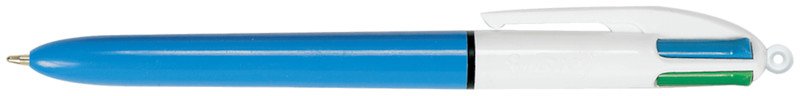 Bic Vierfarbenkugelschreiber blau / weiss Pic1