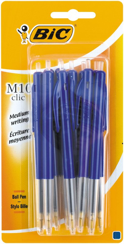 Bic Kugelschreiber M-10 10er Blister blau Pic1