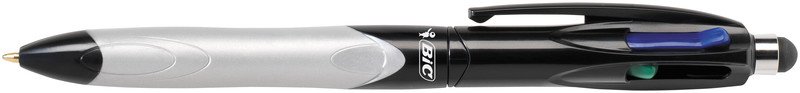 Bic Vierfarbenkugelschreiber Grip Stylus silber / schwarz Pic1