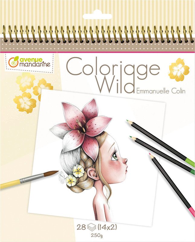 Avenue Mandarine Malbuch Coloriage Wild Sammlerstück Pic1