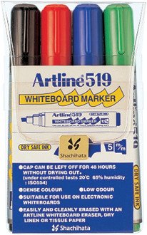 Artline Whiteboard Marker 519 4er Etui Pic1