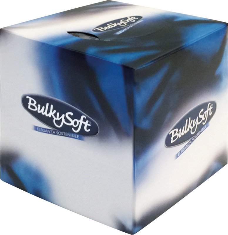 Bulkysoft Lingettes cosmétiques Cube 3 couches Pic1