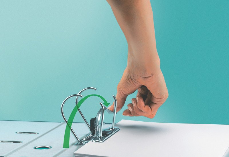 Leitz Ordner A4 180° 8cm Swiss Edition rot Pic2