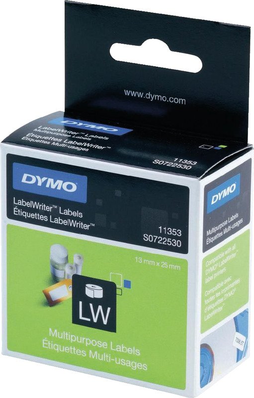 Dymo Vielzweck Etiketten 25x13mm Pic1