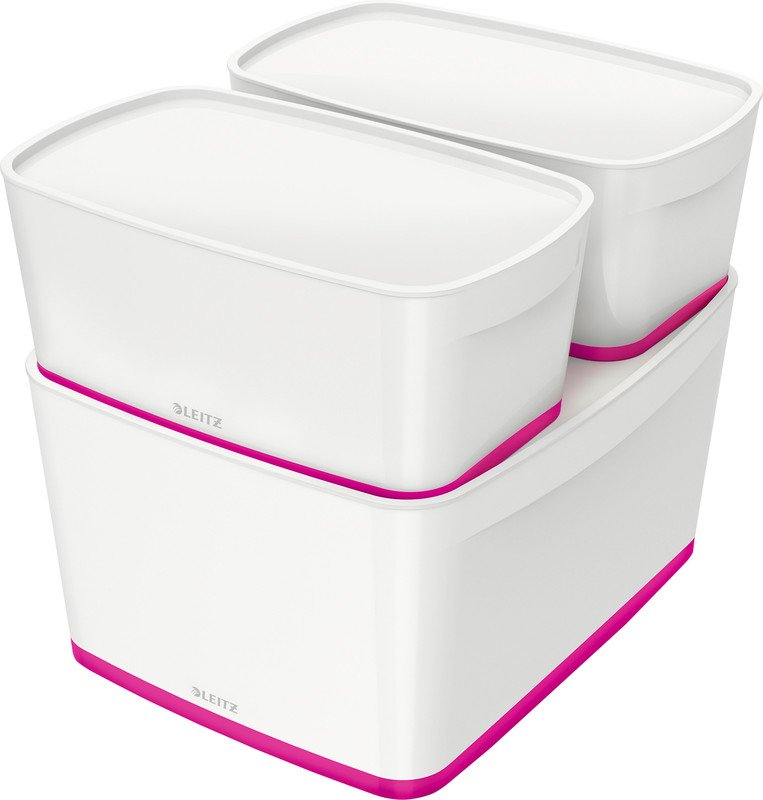 Leitz Mybox Aufbewahrungsbox Gross weiss/pink Pic4