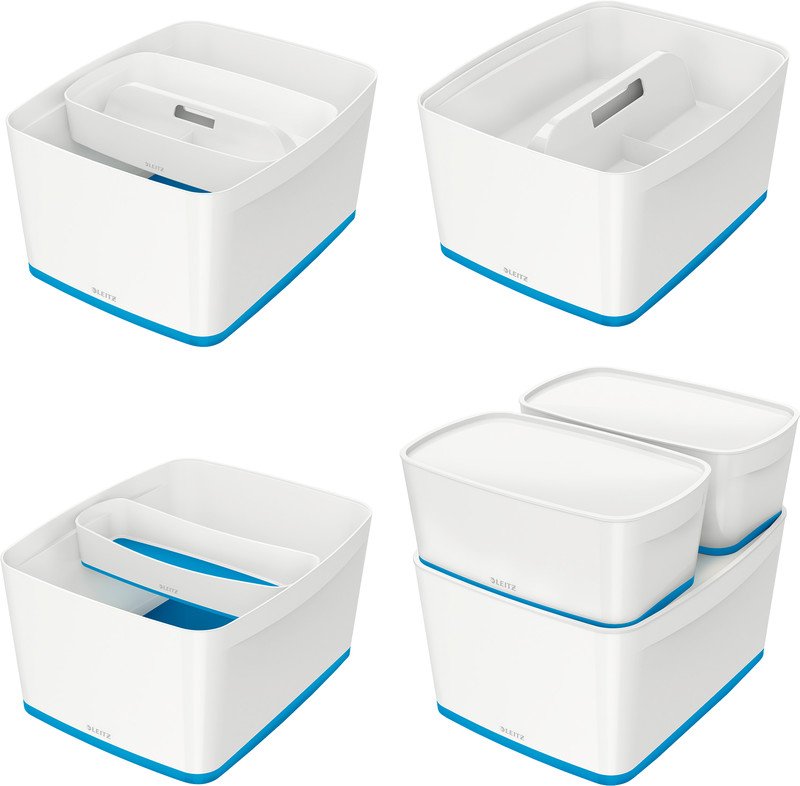 Leitz Mybox Aufbewahrungsbox Gross weiss/blau Pic4