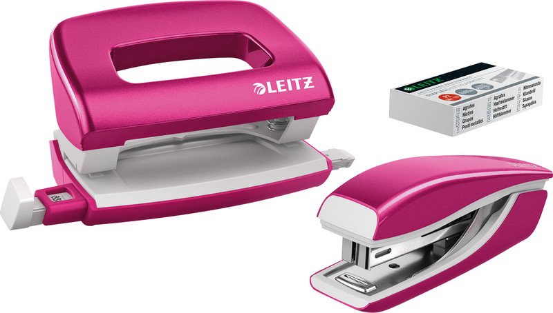 Leitz Locher & Heftgerät Mini WOW 5561 1mm Pic1