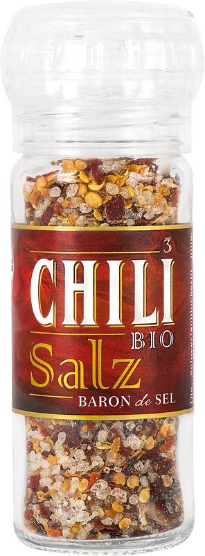 Baron de Sel Bio-Gewürzmischung in Mühle Chili-Salz 75 g Pic1