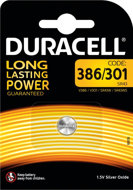 Duracell Knopfzellen SR43 386/301 Pic1