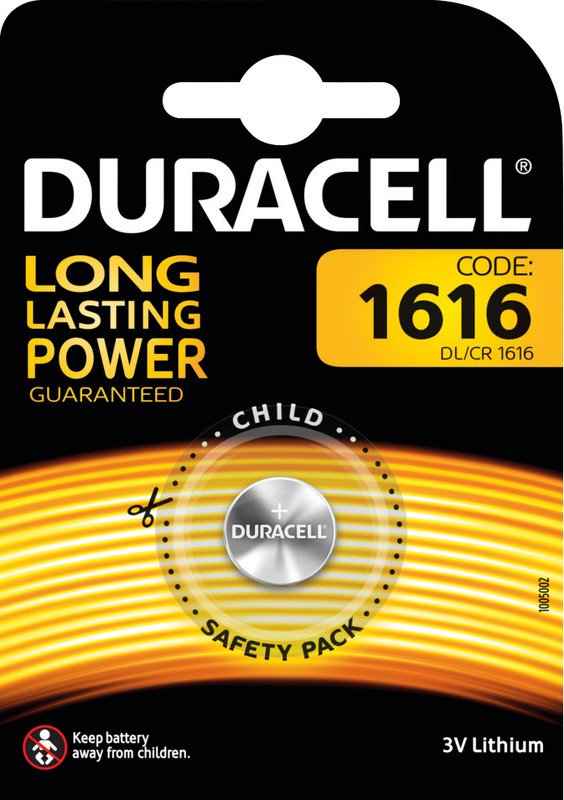 Duracell Knopfzellen CR1616 Pic1