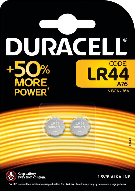 Duracell piles boutons LR 44 1,5V à 2 Pic1