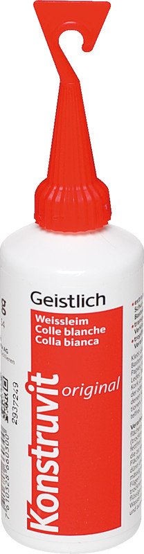 Konstruvit Weissleim original Flasche mit Spachtel 50g Pic1