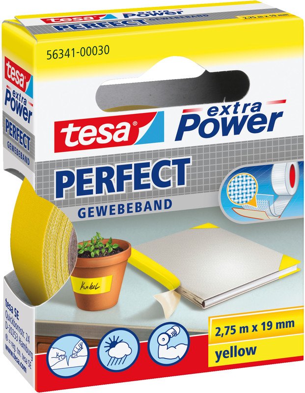 Tesa Gewebeband extra Power 19mmx2.75m Pic1