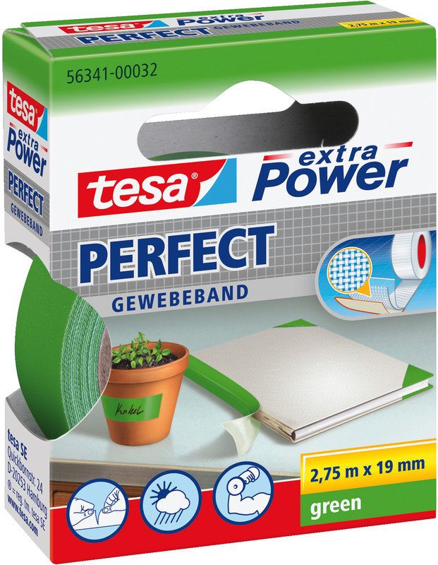 Tesa Gewebeband extra Power 19mmx2.75m Pic1