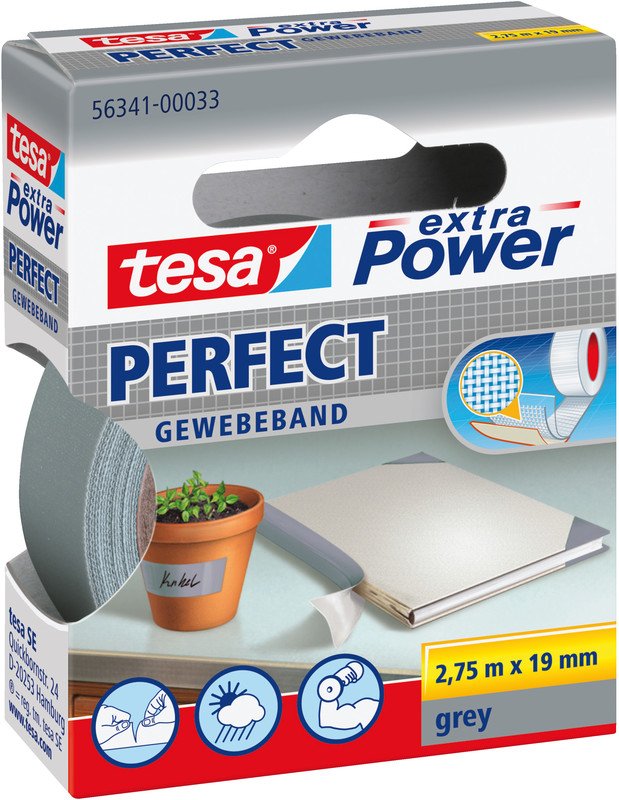 Tesa Gewebeband extra Power 19mmx2.75m Pic1