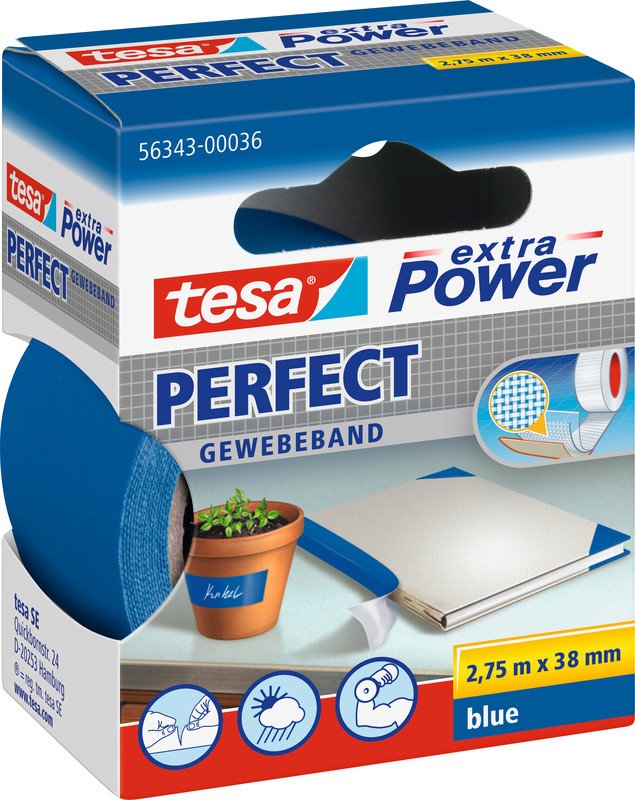 Tesa Gewebeband extra Power 38mmx2.75m Pic1
