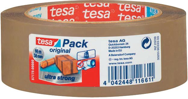 Tesa Verpackungsband PVC ultra strong 25mmx66m Pic1
