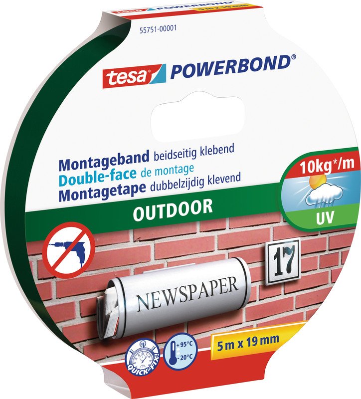 Tesa Montageband Outdoor 19mmx5m Pic1