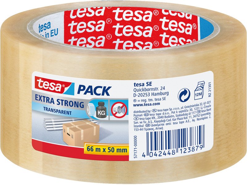Tesa Verpackungsband PVC extra strong 50mmx66m Pic1