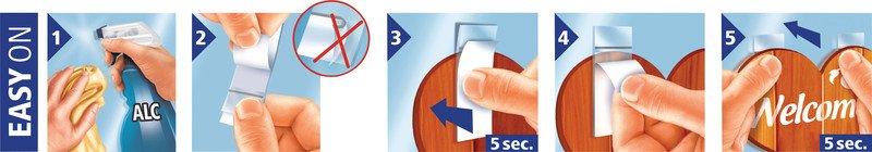 Tesa Powerstrips Transparent Large à 8 Pic5