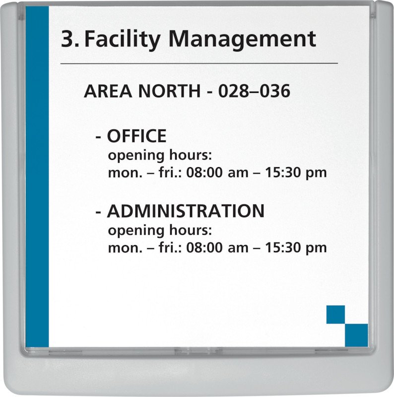 Durable Türschild Click Sign 149x148.5mm Pic2