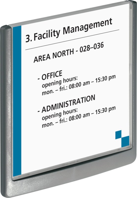 Durable Plaque de porte Click Sign 149 x 148.5 mm graphit Pic5
