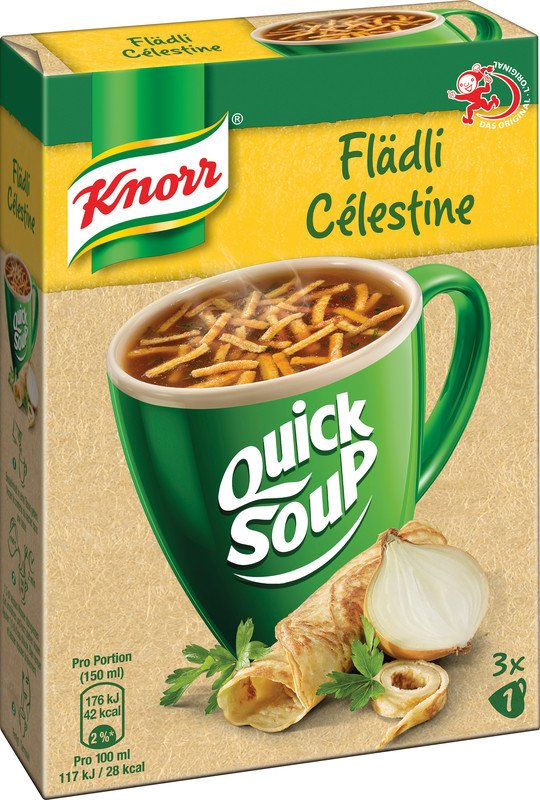 Knorr QuickSoup Flädli 34gr à 3 Beutel Pic1
