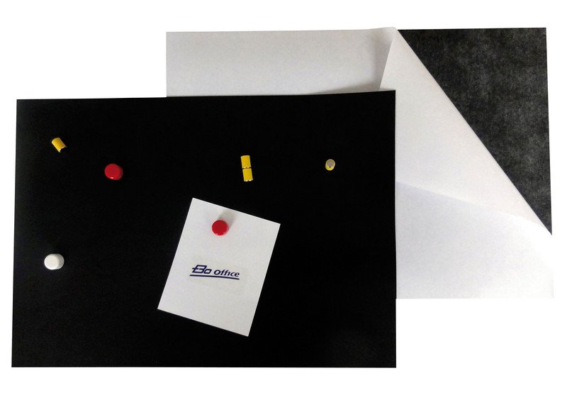 BoOffice Magnetplatte A4 selbstklebend schwarz Pic2