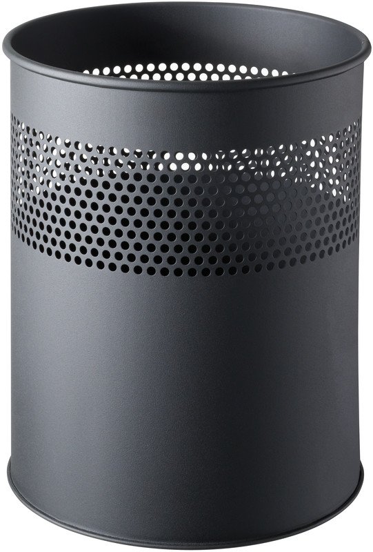 Helit Papierkorb mit Lochdekor Metall 15 Liter Pic1