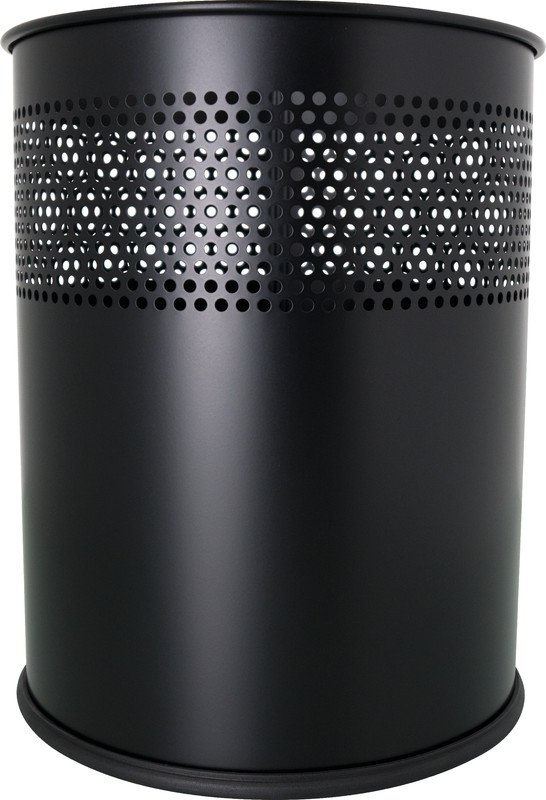 Helit Papierkorb mit Lochdekor Metall 15 Liter Pic2