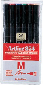 Artline OHP Marker 854 M 6er Etui Pic1