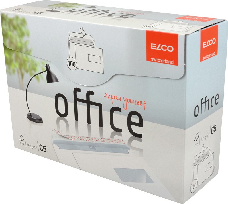 Elco Couvert Office Prontfix C5 100gr Fenster rechts à 100 Pic2