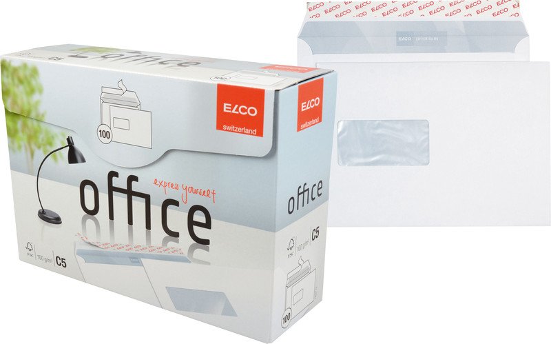 Elco Couvert Office Optifix C5 100gr Fenster links à 100 Pic1