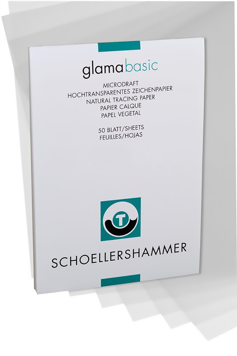 SH Transparentpapier Block Glama Basic A4 100-105gr à 50 Pic1