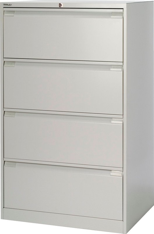 Bisley Hängeregistraturschrank Doppelbahnig 4 Schubladen Pic1