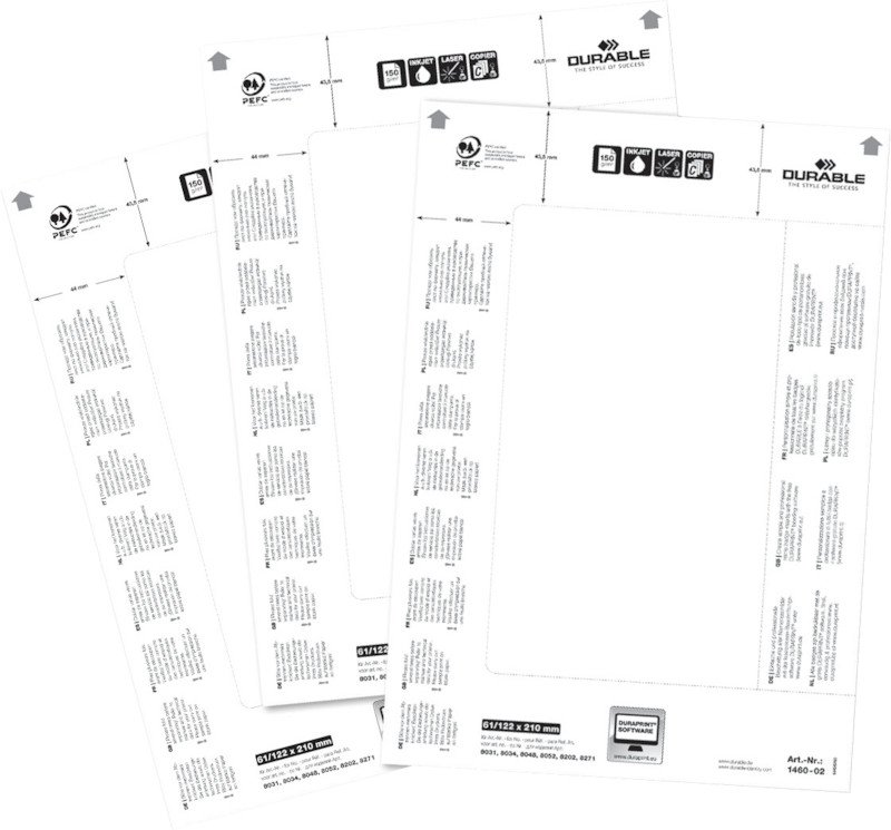 Durable Etiquettes pour badges 210x61mm à 20 Pic2