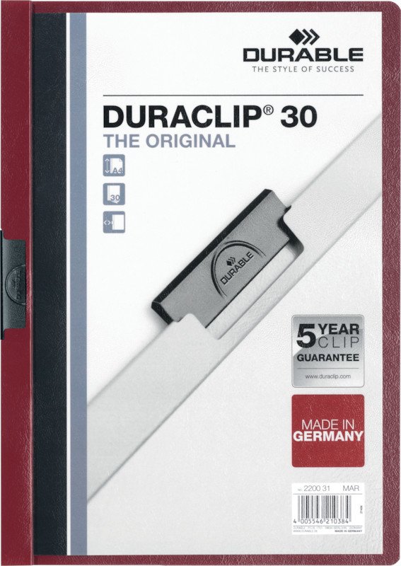 Durable Klemmhefter Duraclip A4 70gr bis 30 Blatt Pic1