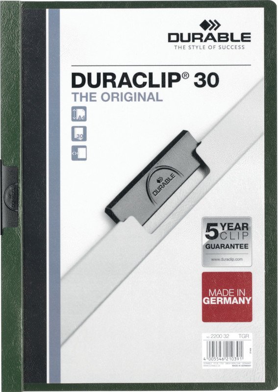 Durable Klemmhefter Duraclip A4 70gr bis 30 Blatt Pic1